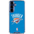 NBA OKC Thunder Distressed Galaxy S25 Clear Case